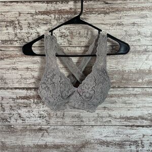 Lace Bralette in Gray